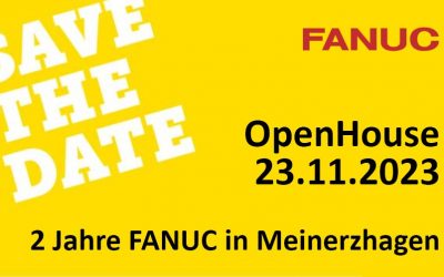Besuchen Sie uns auf dem „2 Jahre FANUC in Meinerzhagen“ Event